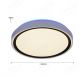 White Plastic Housing Cover with Black Line Decoration Indoor Ceiling LED Lights 40007