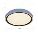 White Plastic Housing Cover with Black Line Decoration Indoor Ceiling LED Lights 40007