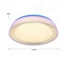 Crystal Edge Frame CCT+RGB Backlight Effect Low Voltage LED Driver Ceiling Lamps 40008