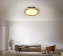 Round 280mm FSC Pine Wood Indoor LED Ceiling Light 90027