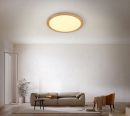 Round 480mm FSC Pine Wood Indoor LED Ceiling Light 90029