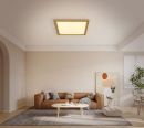 Square 480x480mm FSC Pine Wood Indoor LED Ceiling Light 90032