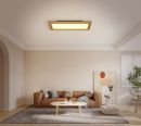 Rectangle 480x230mm FSC Pine Wood Indoor LED Ceiling Light 90033