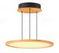 480mm FSC Pine Wood Indoor Round LED Pendant Light 90042