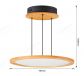 480mm FSC Pine Wood Indoor Round LED Pendant Light 90042