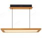 480mm FSC Pine Wood Indoor Rectangle LED Pendant Light 90043