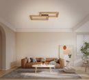 1060x335mm FSC Pine Wood Double Frameless Indoor LED Ceiling Light 90068