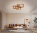 825x535mm FSC Pine Wood Triple Frameless Indoor LED Ceiling Light 90069