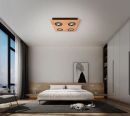 300x300mm FSC Wood Four Head LED Integrated Ceiling Light 90074