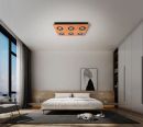 450x300mm FSC Wood Six Head LED Integrated Ceiling Light 90075