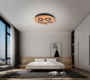 Diameter 330mm FSC Wood Five Head LED Integrated Ceiling Light 90076