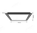 440x440mm CCT Main Light+RGB Frame Light LED Ceiling Light 70033