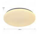 White Color Plastic Cover Kelvin Color Changing LED Ceiling Panel 40039