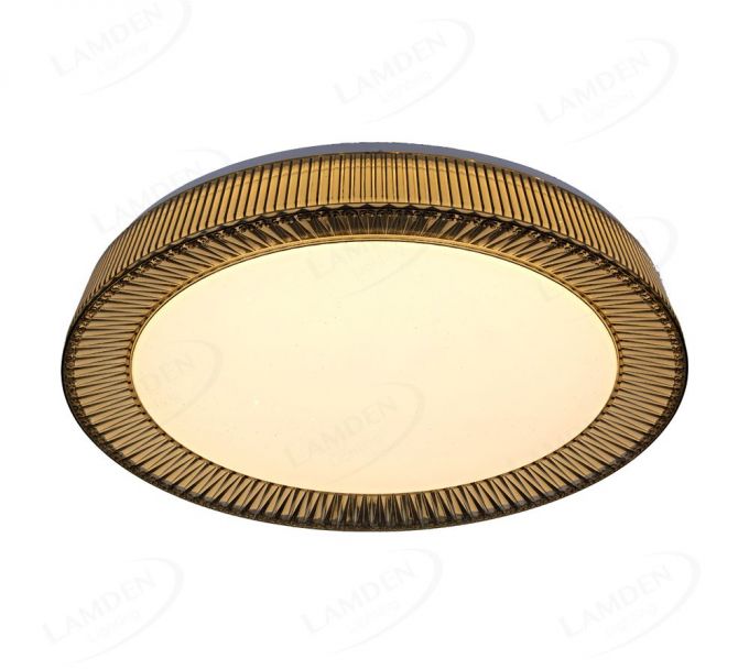 Stripe Crystal Style Brown Color 3000K 4000K 5000K 6000K Dimming LED Ceiling Lights 40044