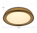 Stripe Crystal Style Brown Color 3000K 4000K 5000K 6000K Dimming LED Ceiling Lights 40044