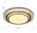 Luxurious Design Diameter 490mm Crystal and Diamond Decoration LED Ceiling Lights 40045