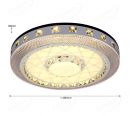 Luxurious Design Diameter 490mm Crystal and Diamond Decoration LED Ceiling Lights 40046