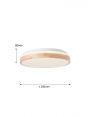 Wood Color Frame Design 3 Step Dim LED Panel Lamp 40055