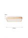 Wood Color Frame Square Shape Design 3 Step Dim LED Panel Lamp 40056