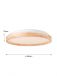 Wood Color Frame Round Shape Design 3 Step Dim LED Panel Lamp 40057