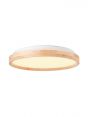 Wood Color Frame Round Shape Design 3 Step Dim LED Panel Lamp 40057