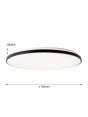 Black Color Dia.780mm Wall Switch Memory Function LED Ceiling Light 40064