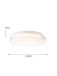 Diameter 300mm Crystal Edge Single Color Warm White Wall Switch LED Panel Light 40071