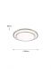 Sliver Double Line Edge Round Shape Dimming LED Ceiling Panel Light 40080