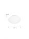 Oval Shape White Color Plastic Housing Color Changing LED Ceiling Light 40089