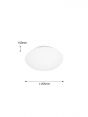 Oval Shape White Color Plastic Housing Color Changing LED Ceiling Light 40089