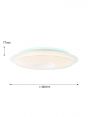 White Color with RGB Backlight Effect Remote Controller LED Ceiling Panel Light 40090