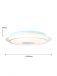 Diameter 500mm White Color with RGB Backlight Effect Remote Controller LED Ceiling Panel Light 40091