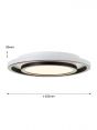 Black and White Color IP20 Indoor CCT Memory Function LED Panel Lamp 40052