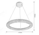 Crystal Clear Diamond Cutting PMMA Surface Indoor Living Room Decoration LED Pendant Lights 20006