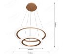 Diameter 400mm/600mm Double Ring Combination Design LED Decoration Pendant Lamp 20008