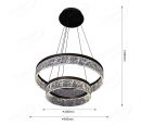 Ice Crack Pattern Ring Combination LED Integrated Chandelier 20010